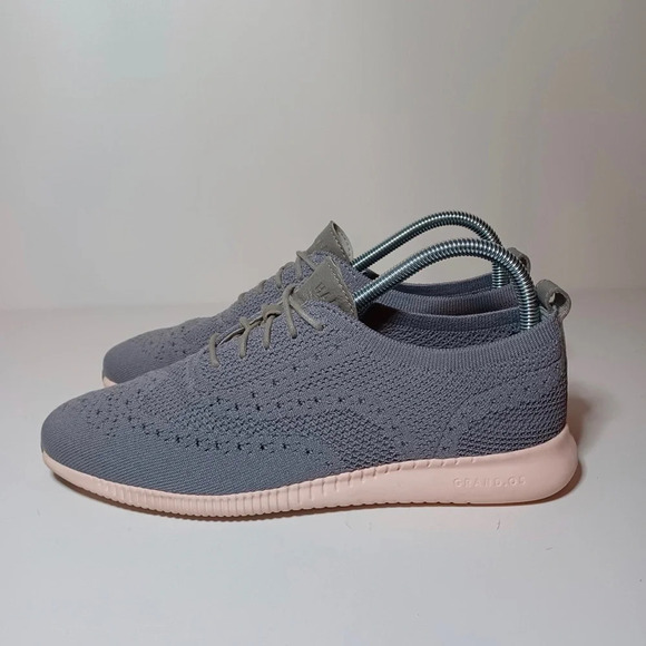 Cole Haan 2. Zero Grand OS Shoes lace up Sneakers Gray Mesh Oxford Women's 9B - Picture 2 of 9
